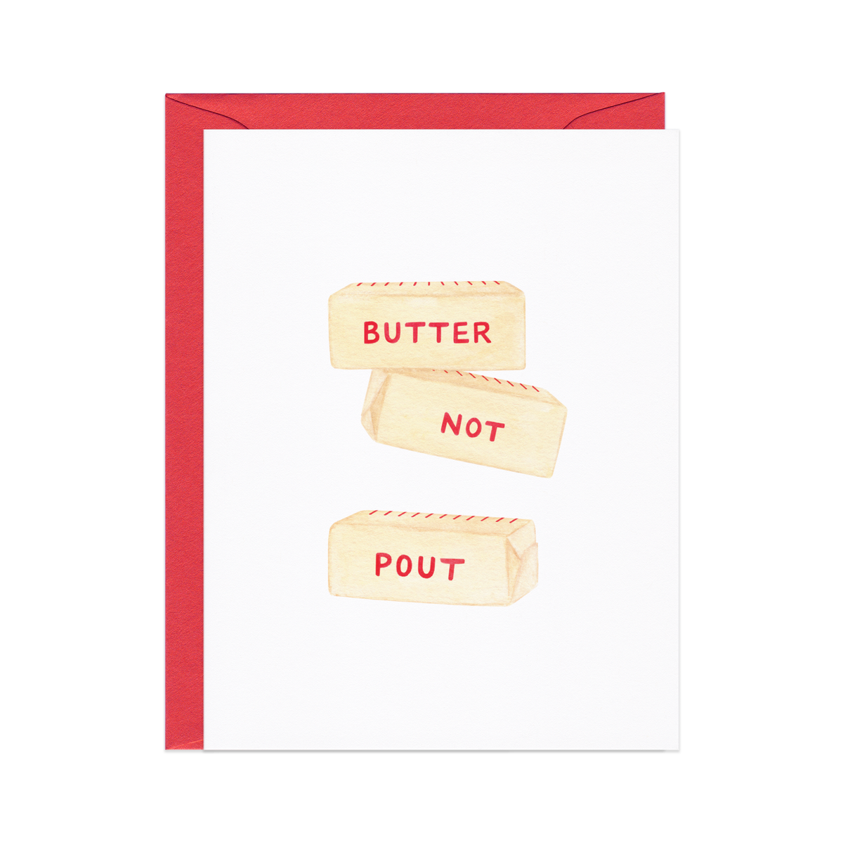 Better Not Pout — Funny Butter Lovers Christmas Card