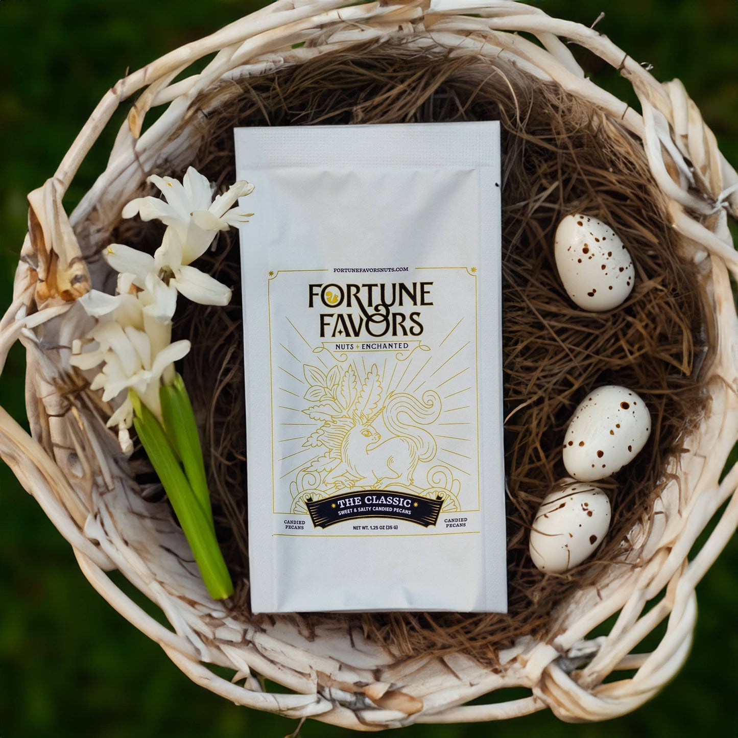 1.25 oz Fortune Favors The Classic Candied Pecans