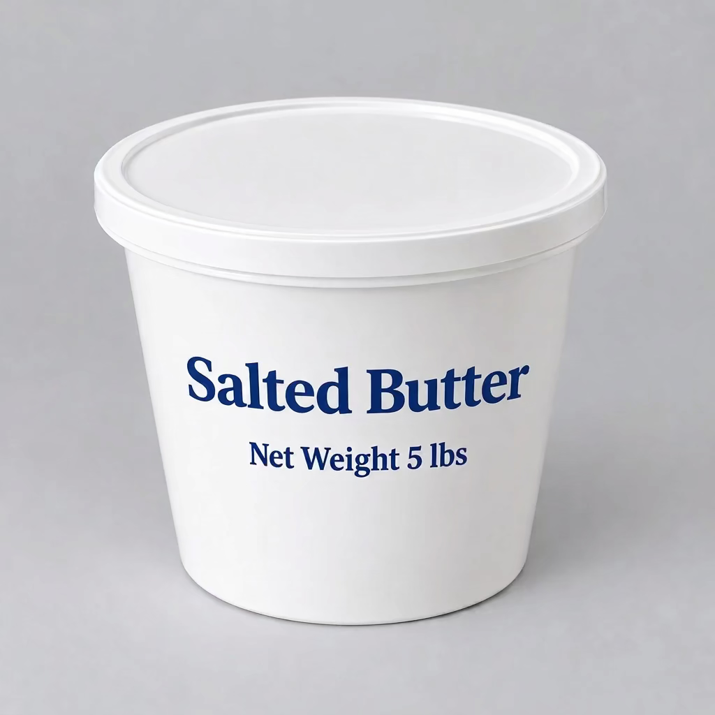 Food Service - Salted Butter, 2x 5lb Tubs