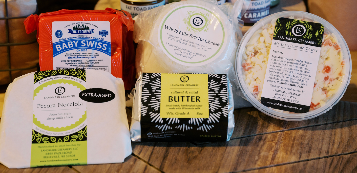 Landmark Creamery's Cheese & Butter Club (monthly, 3mo, 6mo and 12mo plans)