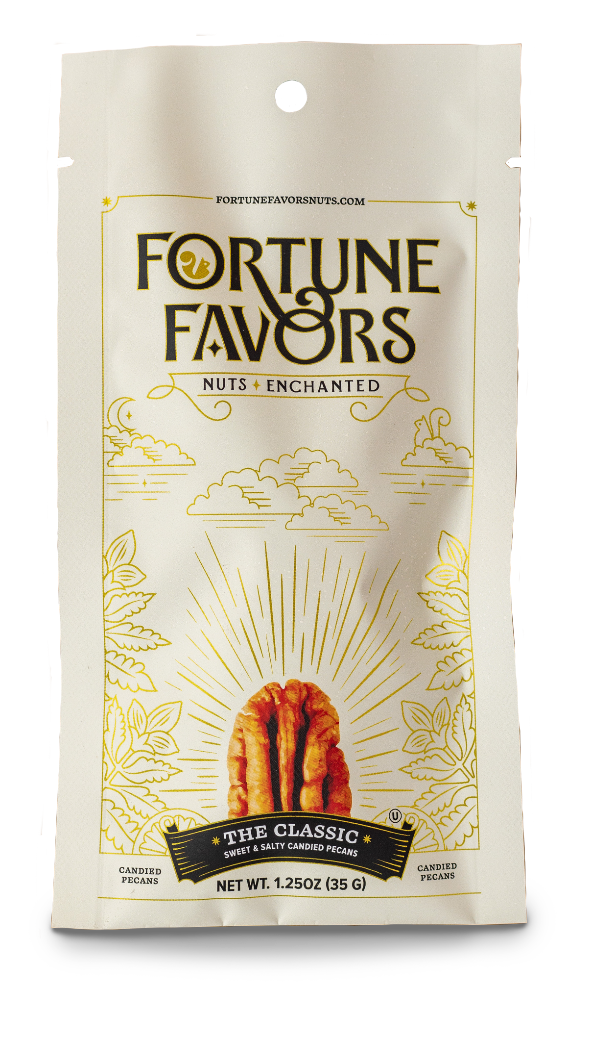 1.25 oz Fortune Favors The Classic Candied Pecans