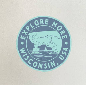 Explore More Wisconsin Souvenir Sticker