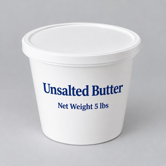 A Baker's Dream Butter: Unsalted Cultured Butter, 5lb Tub