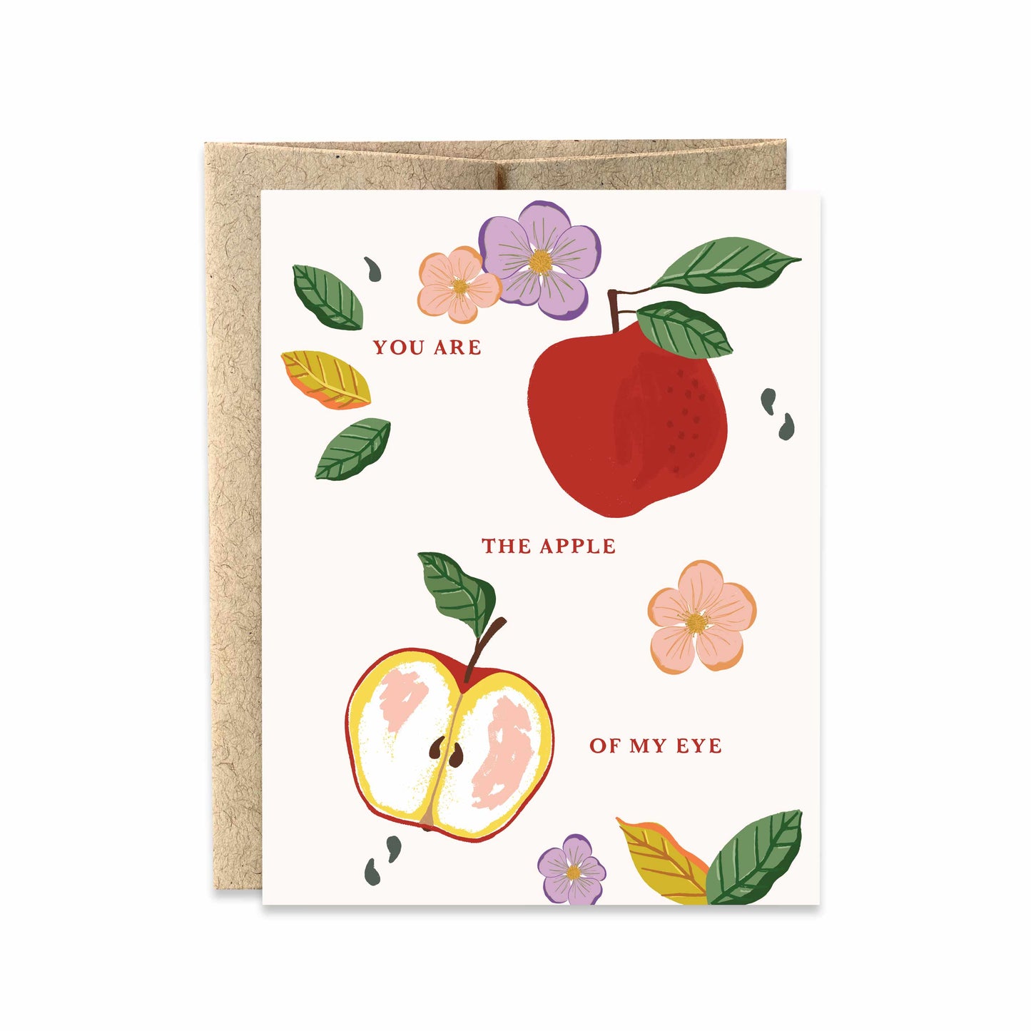 You are the Apple of my Eye Apple Greeting Card