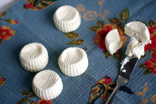 Landmark Creamery's Petit Nuage, fresh tangy sheep milk cheese
