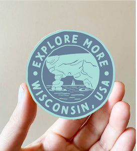 Explore More Wisconsin Souvenir Sticker