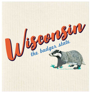 Wisconsin State Nickname Swedish Dishcloth